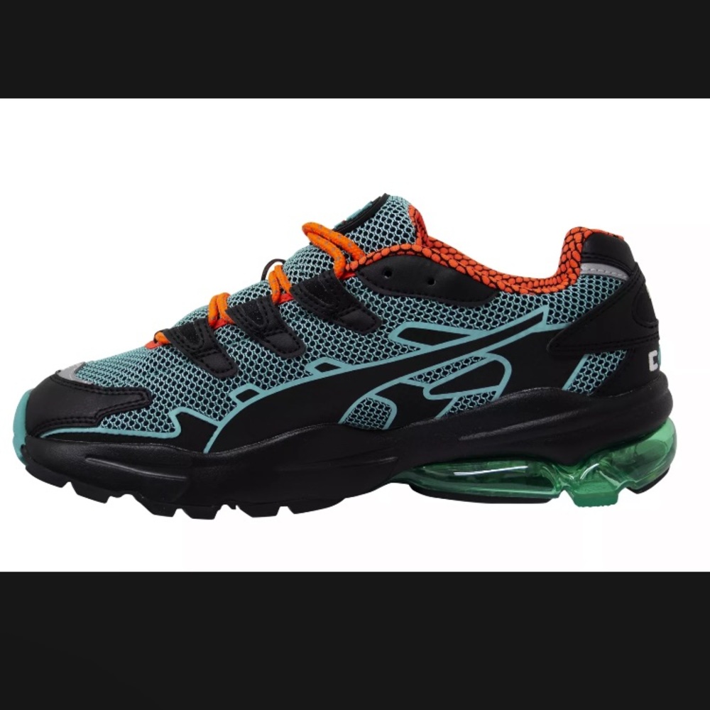 Puma Cell Alien Kotto Black Turquoise Low Lace Up Casual Trainers Mens Size 7.5